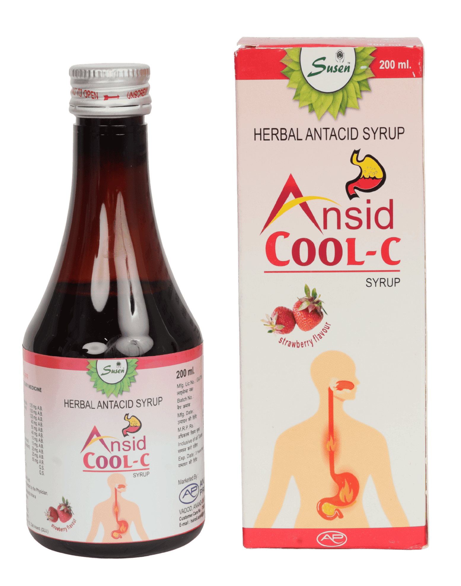 Susen Ansid Cool-C Herbal Antacid Syrup